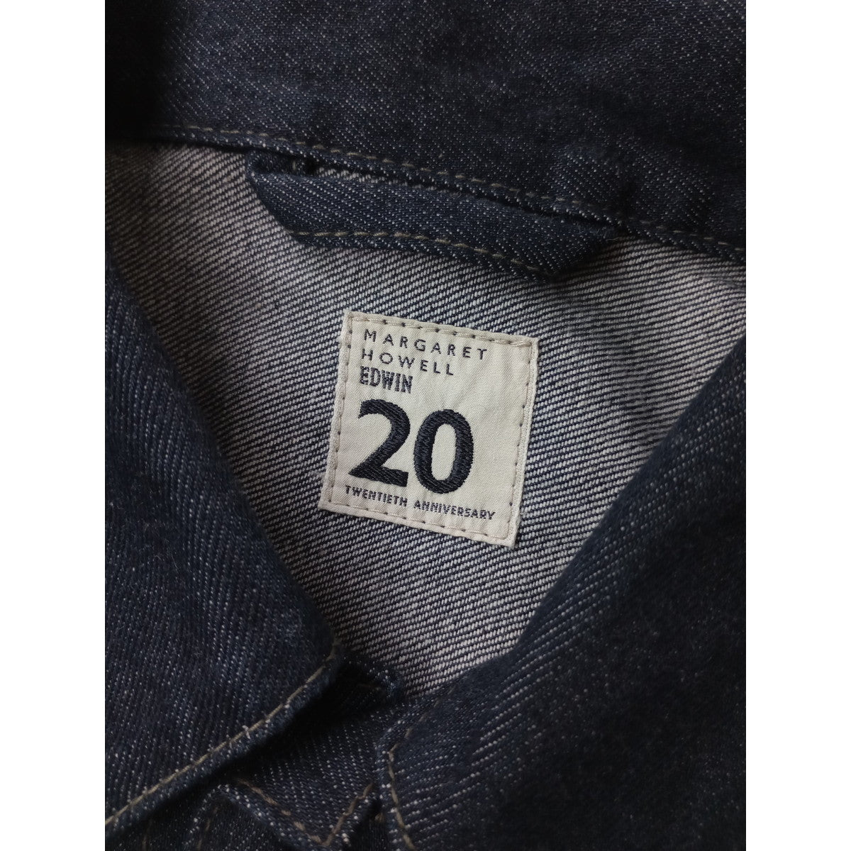 MARGARETHOWELL × EDWIN マーガレットハウエル エドウィン20th Aniversary オーガニックコットン デニム ジャケット ダークネイビー 2【中古】