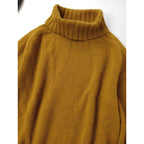 MARGARET HOWELL マーガレットハウエル WIDE ROLL NECK KNIT カシミヤ 100％ ワイド ロールネック ニット セーター マスタード  イエロー 2 (11M＋1187)【中古】