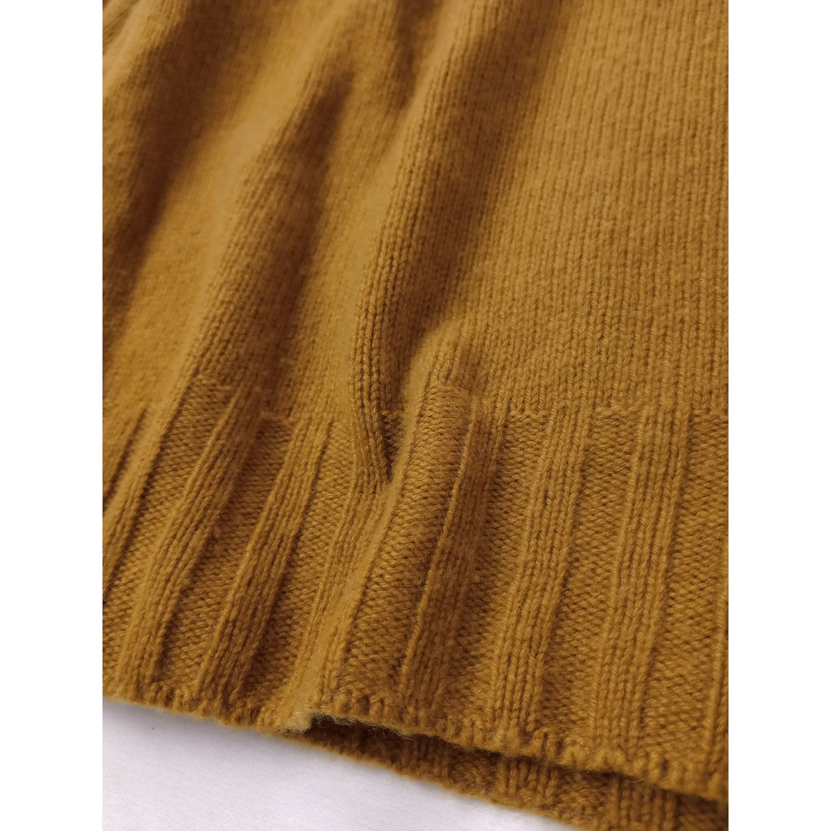 MARGARET HOWELL マーガレットハウエル WIDE ROLL NECK KNIT カシミヤ 100％ ワイド ロールネック ニット セーター マスタード  イエロー 2 (11M＋1187)【中古】