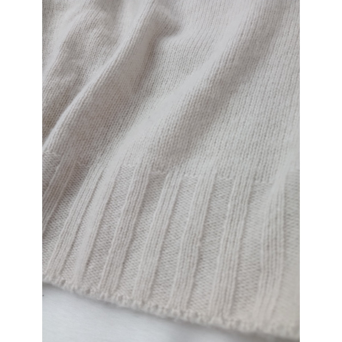 MARGARET HOWELL マーガレットハウエル WIDE ROLL NECK KNIT カシミヤ 100％ ワイド ロールネック ニット セーター アイボリー 2 (11M＋1184)【中古】