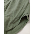 25SS MARGARET HOWELL マーガレットハウエル COTTON TWILL SHIRTING コットン 綿 100％ シャツ カーキ メンズ 【中古】