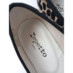 Repetto  レペット  レオパード  フラット パンプス 靴  38   【中古】