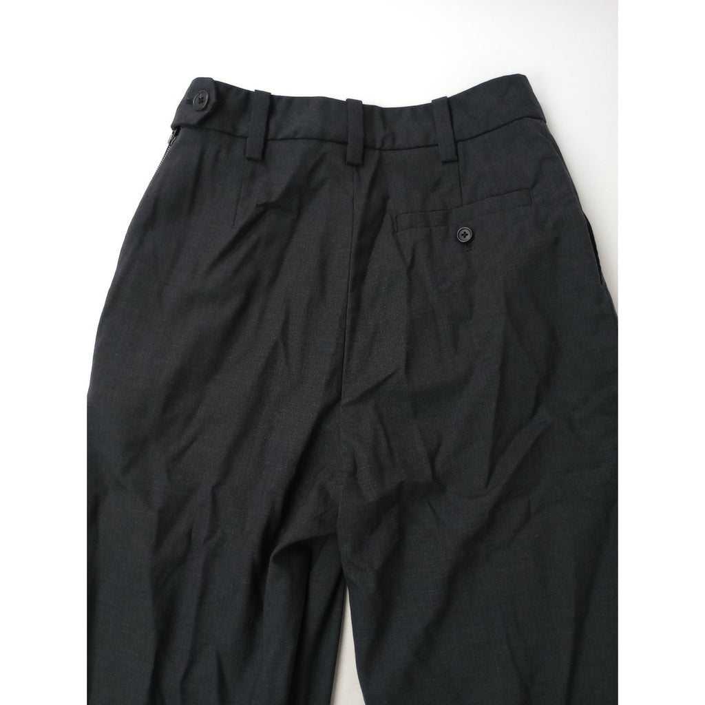 MARGARET HOWELL マーガレットハウエル SUMMER WOOL POPLIN TROUSERS パンツ スラックス パンツ  黒 ブラック 3【中古】