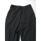 MARGARET HOWELL マーガレットハウエル SUMMER WOOL POPLIN TROUSERS パンツ スラックス パンツ  黒 ブラック 3【中古】