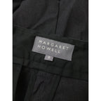 MARGARET HOWELL マーガレットハウエル SUMMER WOOL POPLIN TROUSERS パンツ スラックス パンツ  黒 ブラック 3【中古】