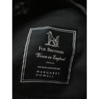 MARGARET HOWELL × FOX BROTHERS マーガレットハウエル   ストライプ  ウール  毛 100％ トラウザー パンツ 黒 ブラック 2 【中古】