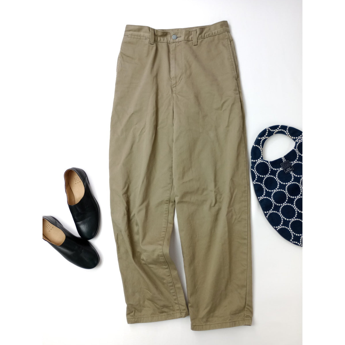 MARGARETHOWELL × EDWIN マーガレットハウエル エドウィン コットン 綿 100％ パンツ カーキ 3【中古】
