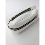 J&MDAVIDSON ジェイアンドエムデヴィッドソン LIPSTICK POUCH WITH STUDS リップスティック ポーチ ウィズ スタッズ ショルダーバッグ 白  【中古】