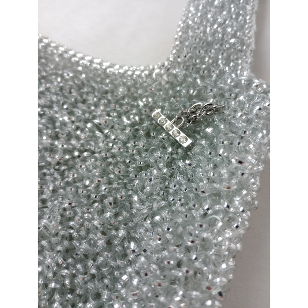 ANTEPRIMA アンテプリマ PECCHIA ペッキア ワイヤーバッグ シルバー 【中古】