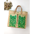 ANYA HINDMARCH アニヤハインドマーチ CAPABILITY NEVIS STRAW WEAVE かごバッグ グリーン 【中古】