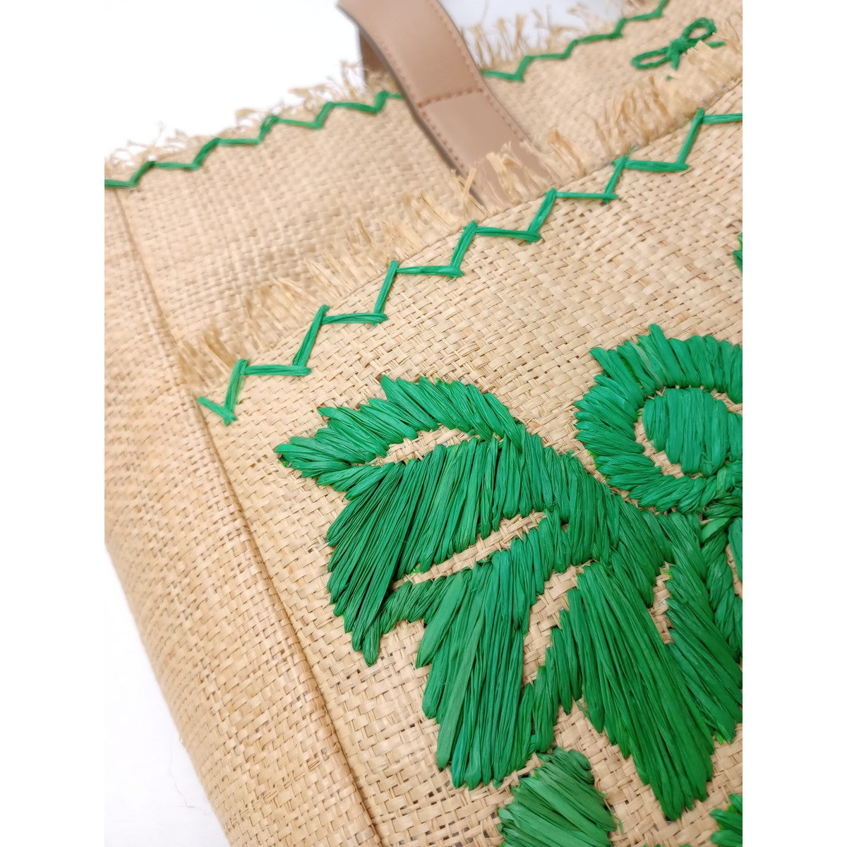 ANYA HINDMARCH アニヤハインドマーチ CAPABILITY NEVIS STRAW WEAVE かごバッグ グリーン 【中古】