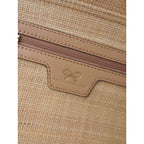 ANYA HINDMARCH アニヤハインドマーチ CAPABILITY NEVIS STRAW WEAVE かごバッグ グリーン 【中古】