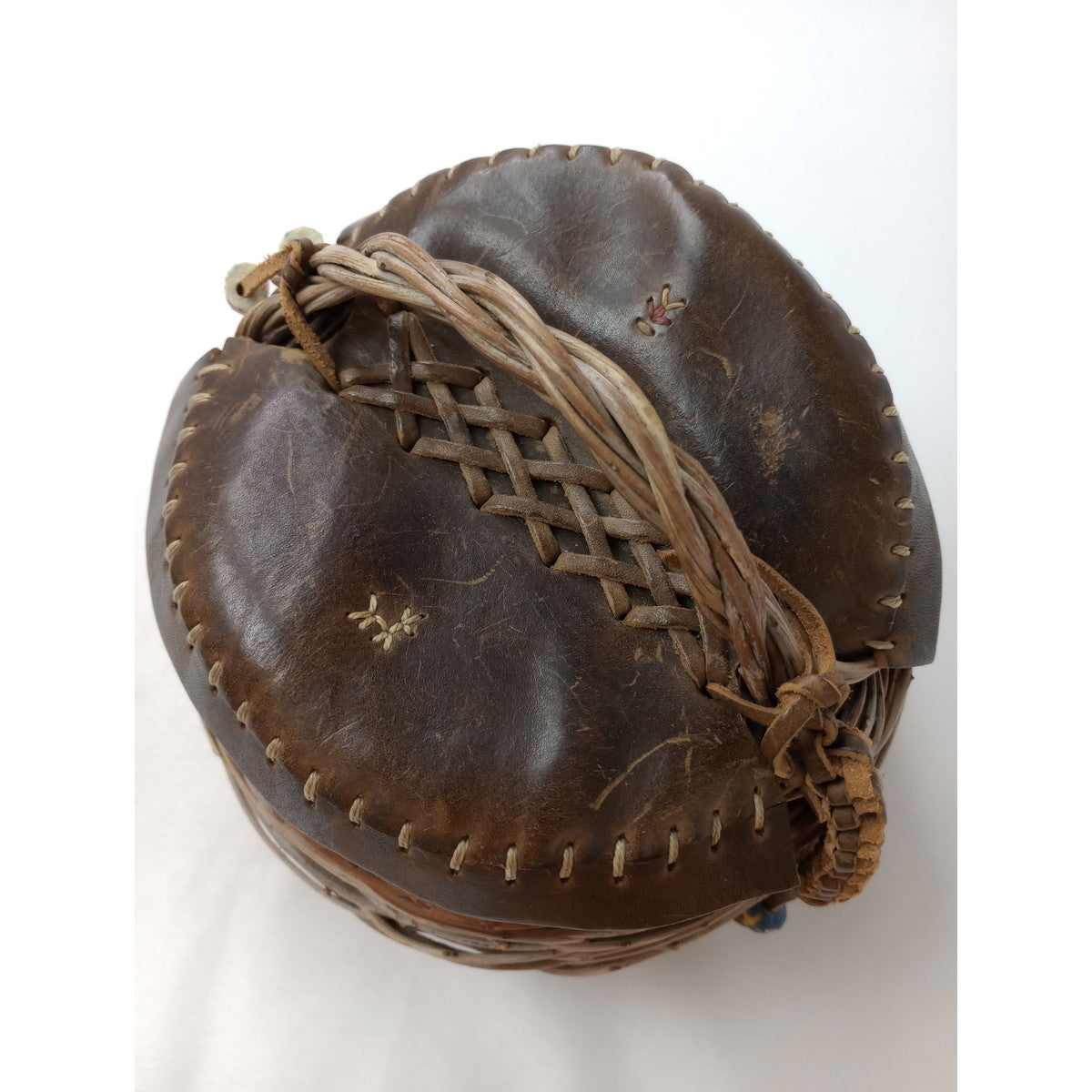 HENRY BEGUELIN  エンリーベグリン  レザー  かご バッグ ブラウン 【中古】