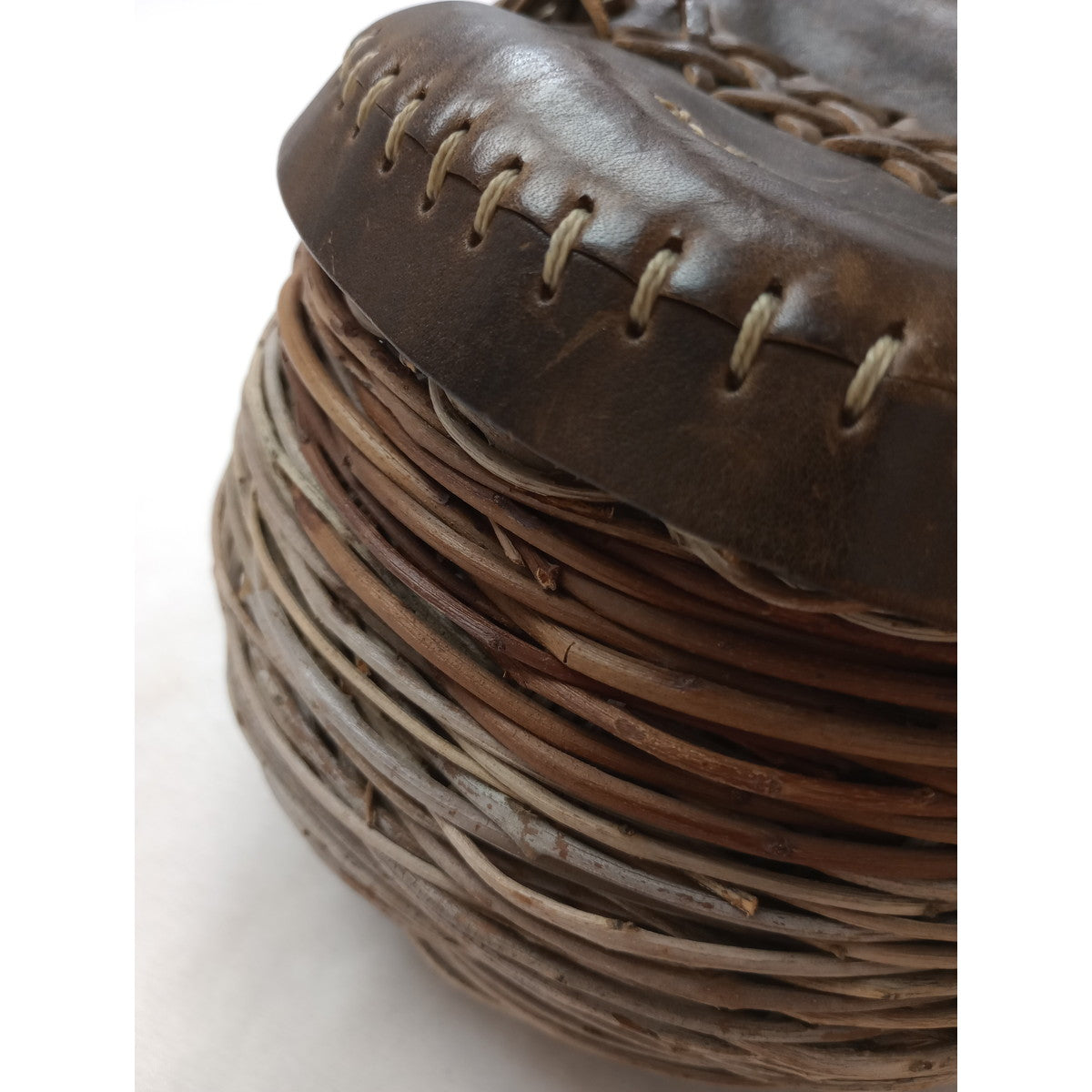 HENRY BEGUELIN  エンリーベグリン  レザー  かご バッグ ブラウン 【中古】