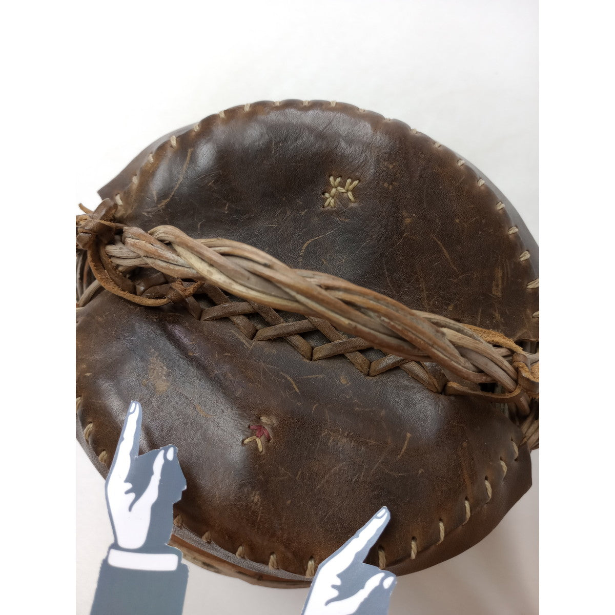 HENRY BEGUELIN  エンリーベグリン  レザー  かご バッグ ブラウン 【中古】