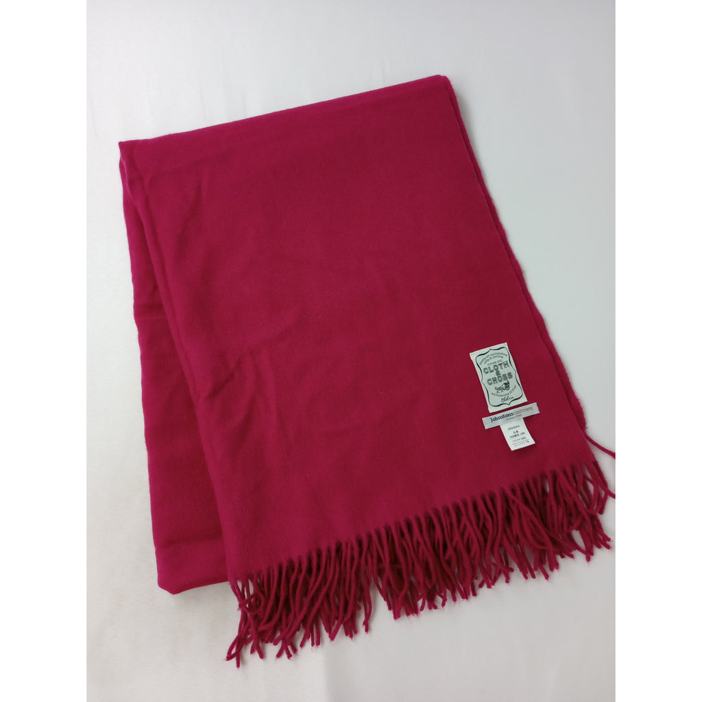 Johnstons × Cloth＆Cross ジョンストンズ クロスアンドクロス 雅姫スコットランド製 カシミヤ100％ 大判ストール ピンク