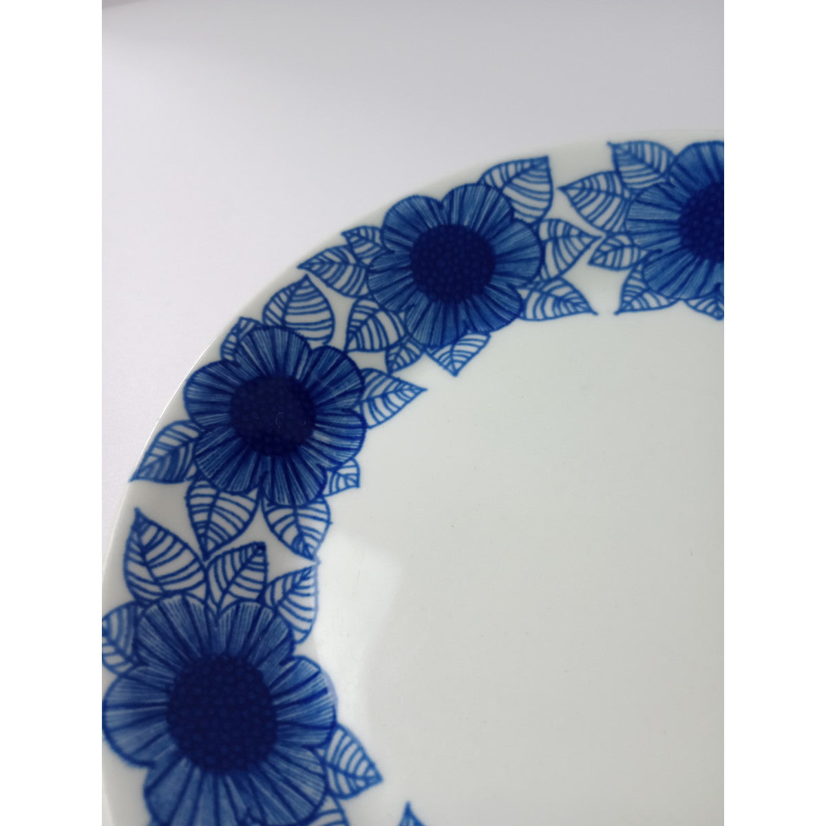 ARABIA Malva  アラビア  マルバ ビンテージ ヴィンテージ  14.5cm プレート 皿  花柄 ブルー 【中古】
