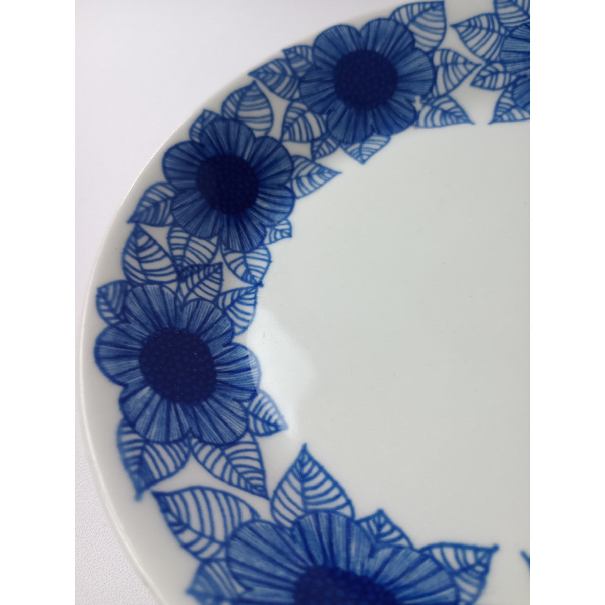 ARABIA Malva  アラビア  マルバ ビンテージ ヴィンテージ  14.5cm プレート 皿  花柄 ブルー 【中古】