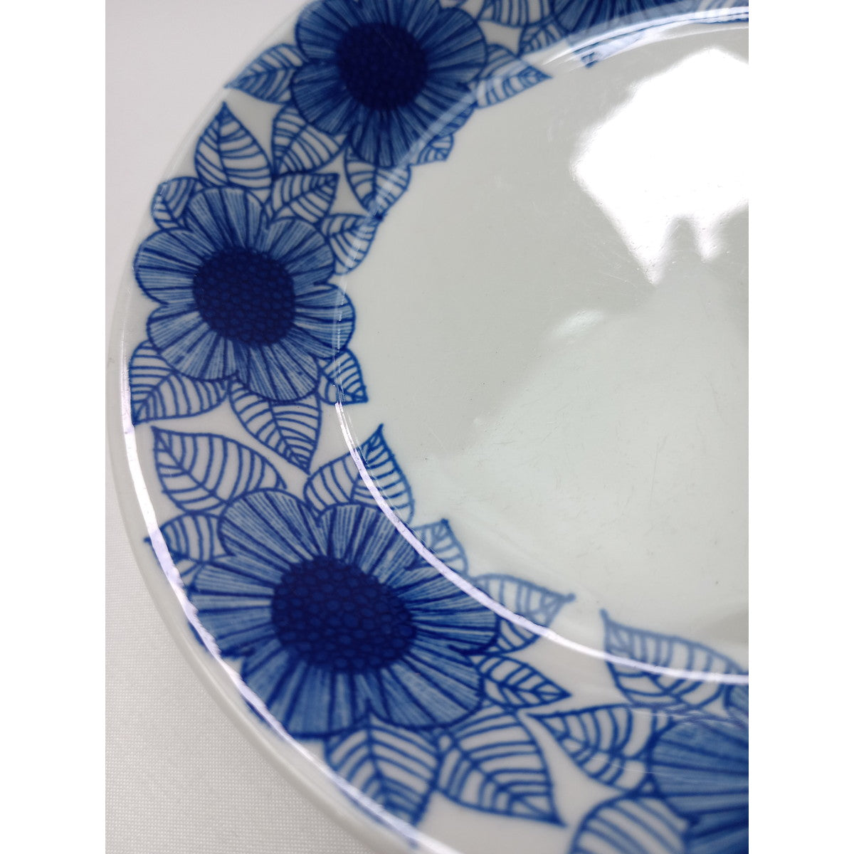 ARABIA Malva  アラビア  マルバ ビンテージ ヴィンテージ  14.5cm プレート 皿  花柄 ブルー 【中古】