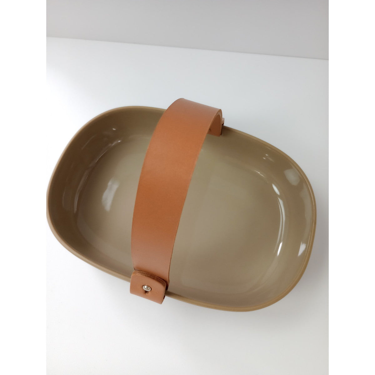 新品 マリメッコ marimekko Oiva Koppa オイヴァセラミックバスケット 食器 レザーハンドル