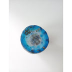 熊谷峻  ガラス  花器 花瓶  ブルー 【中古】