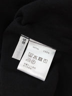 as it is. by LinenYa リネンヤ コットン モックネック 5分袖 ニット トップス 黒 ブラック 【中古】