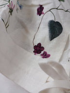新品 ASEEDONCLOUD アシードンクラウド Holy island blouse -Tree worship print- 0 S 白