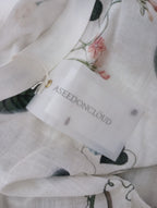 新品 ASEEDONCLOUD アシードンクラウド Holy island blouse -Tree worship print- 0 S 白