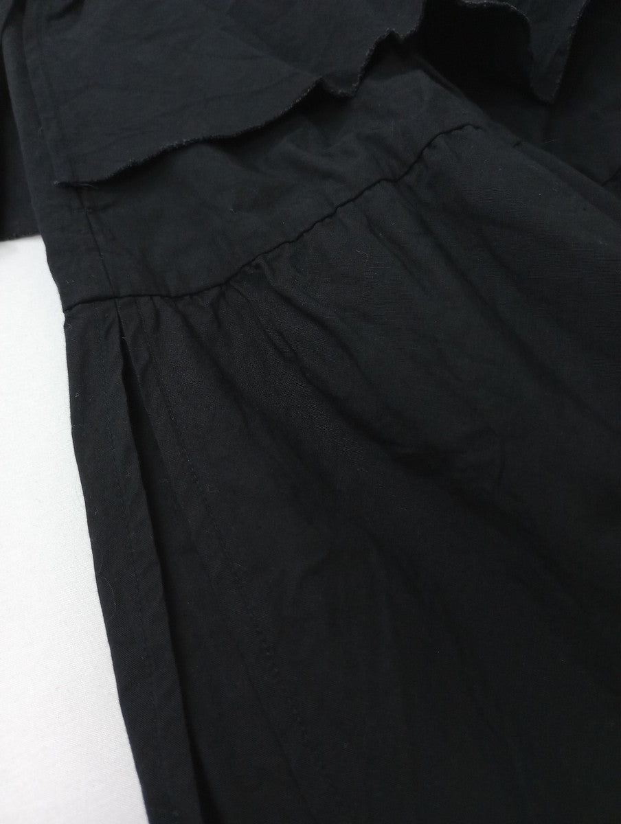 25SS homspun ホームスパン ライトオンスシャンブレースカート 黒 ブラック M 【中古】