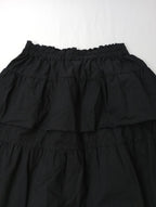 25SS homspun ホームスパン ライトオンスシャンブレースカート 黒 ブラック M 【中古】