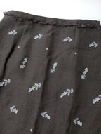 新品 25SS  kijinokanosei キジノカノウセイ mimosa ミモザ リネン 麻 100％ ロング スカート グレー