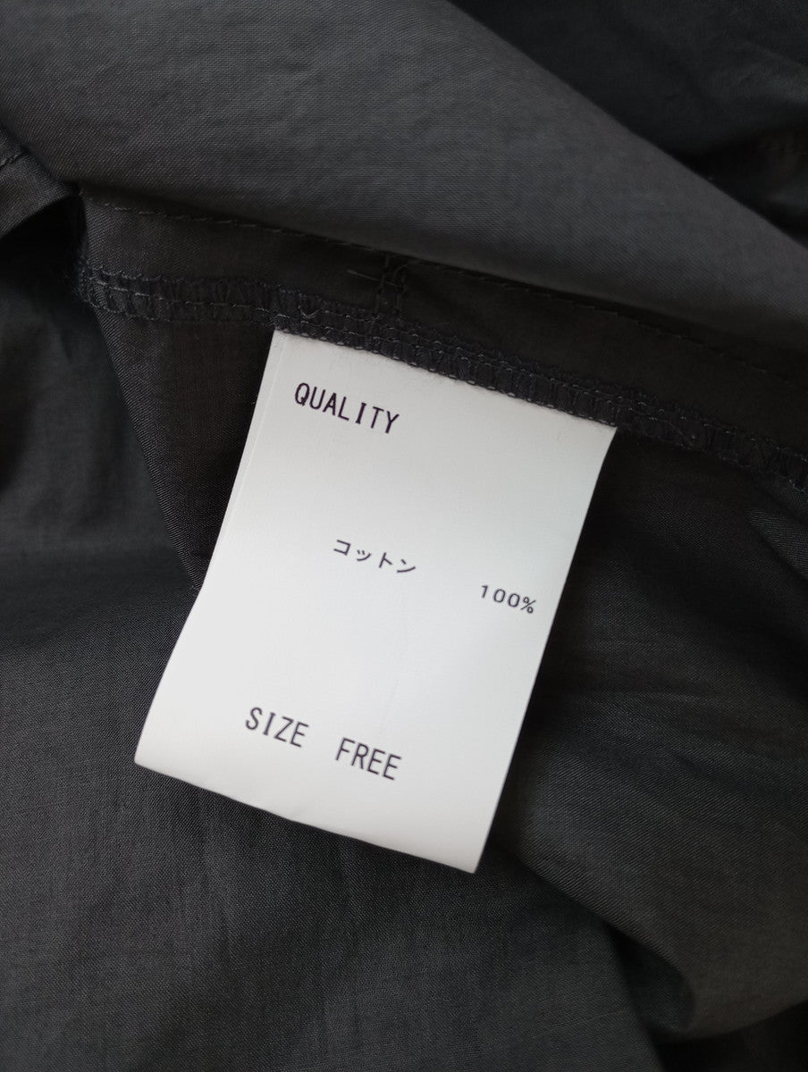 TENNE HANDCRAFTED MODERN テンハンドクラフテッドモダン コットン 綿 100％ ロング ドレス ワンピース グレー 【中古】