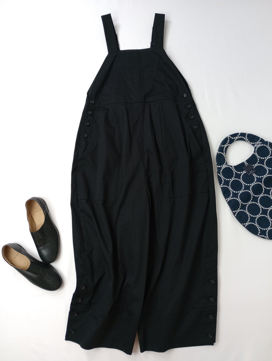 TENNE HANDCRAFTED MODERN テンハンドクラフテッドモダン egg overalls エッグ オーバーオール サロペット  黒 ブラック 【中古】