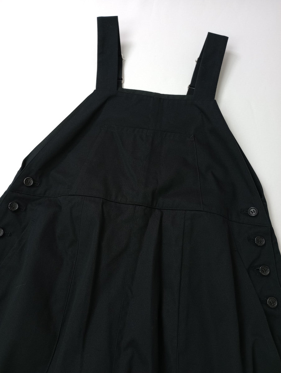 TENNE HANDCRAFTED MODERN テンハンドクラフテッドモダン egg overalls エッグ オーバーオール サロペット  黒 ブラック 【中古】