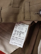 Permanent Age パーマネントエイジ コットン 綿 混 タックパンツ ブラウン  1  【中古】