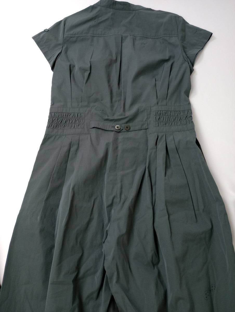 mina perhonen ミナペルホネン choucho コンビネゾン サロペット オールインワン  カーキ 36 【中古】