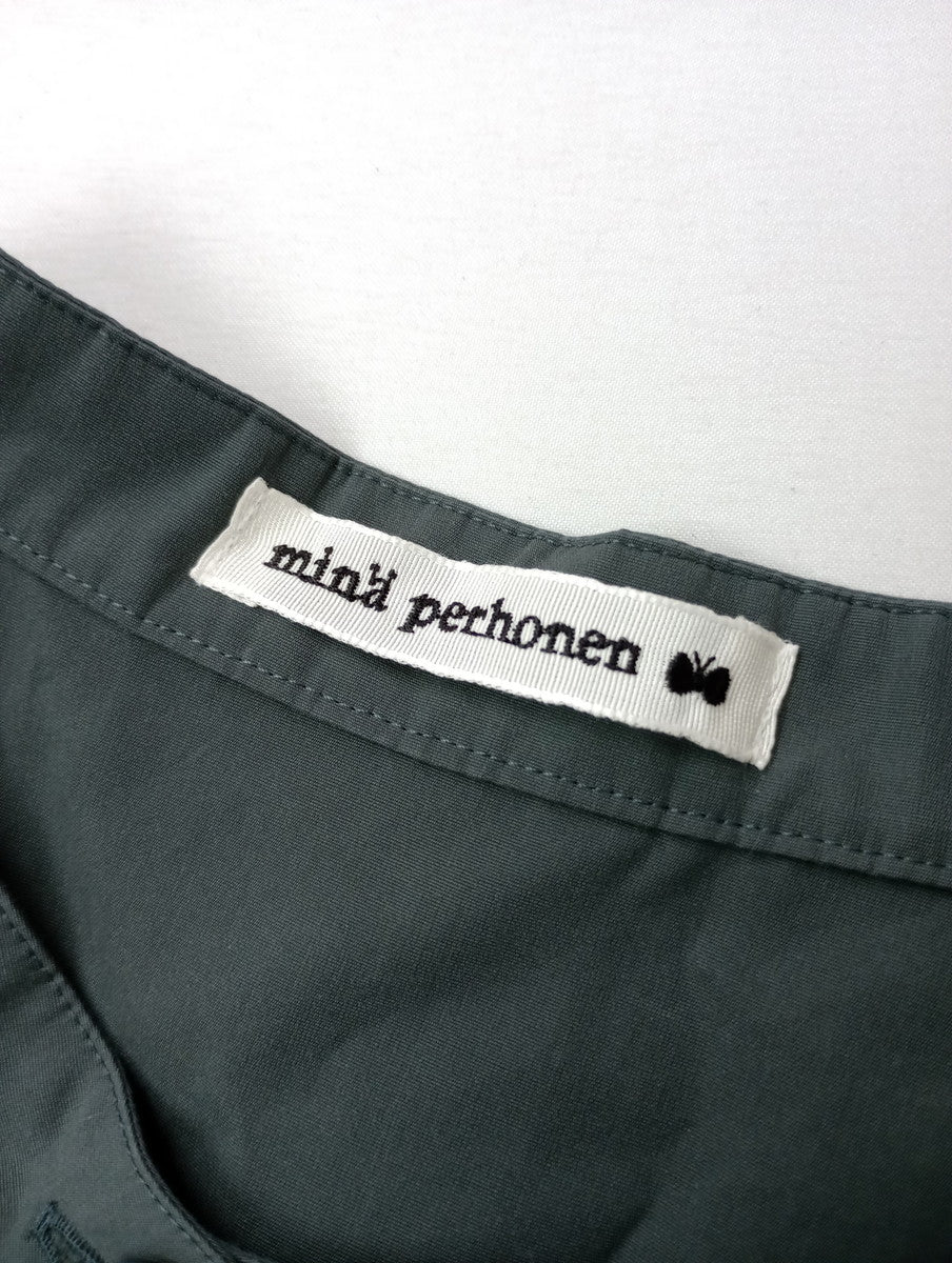 mina perhonen ミナペルホネン choucho コンビネゾン サロペット オールインワン  カーキ 36 【中古】