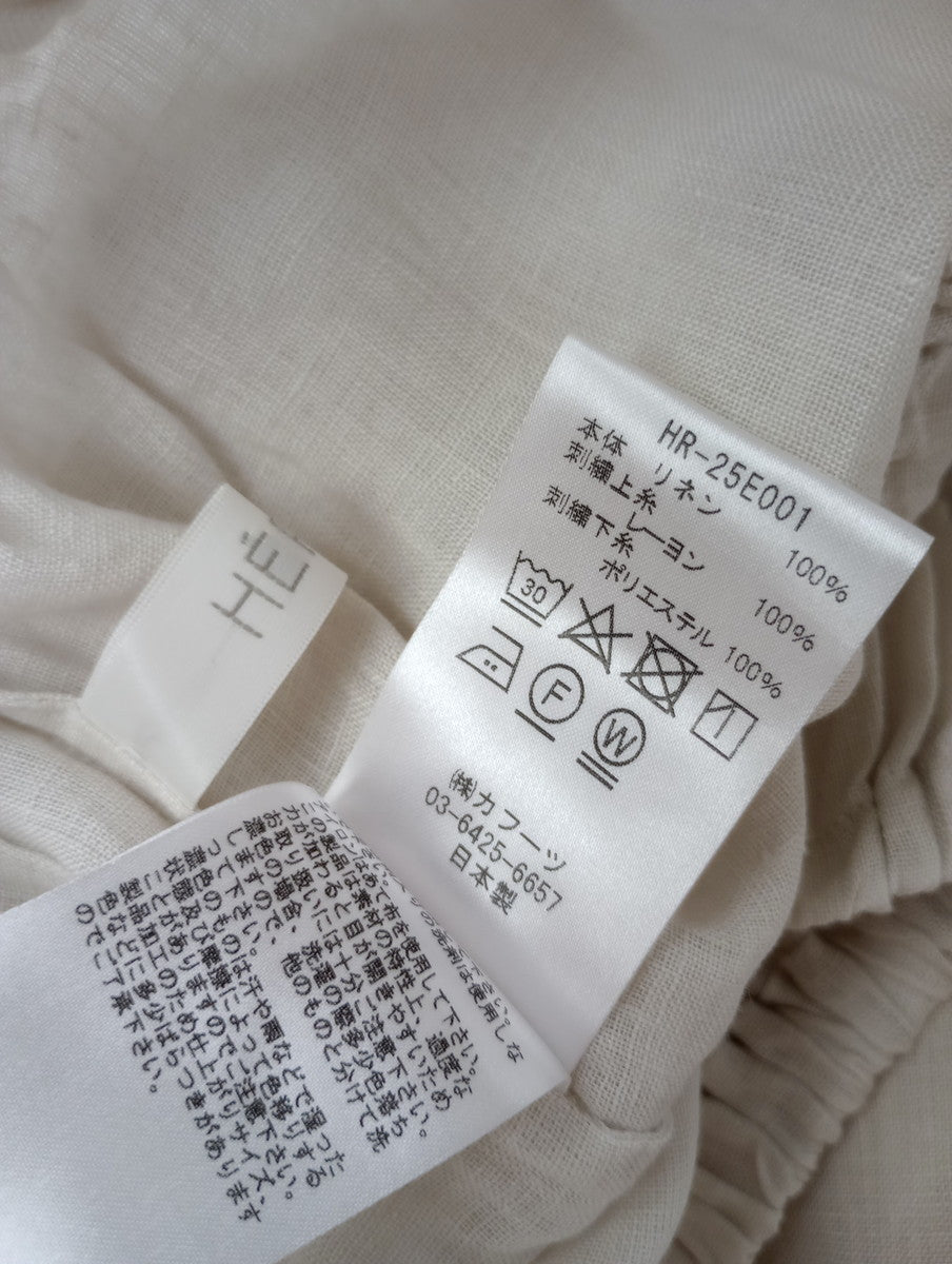 HERNI  エルニ  ペチ パンツ ワイド  生成り 【中古】