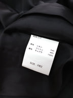 TENNE HANDCRAFTED MODERN テンハンドクラフテッドモダンリネン コットン ノースリーブ マーメイド ロング ドレス ワンピース 黒 ブラック 【中古】