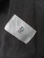 GASA ガサノースリーブ エプロン ドレス ロング ワンピース グレー 【中古】