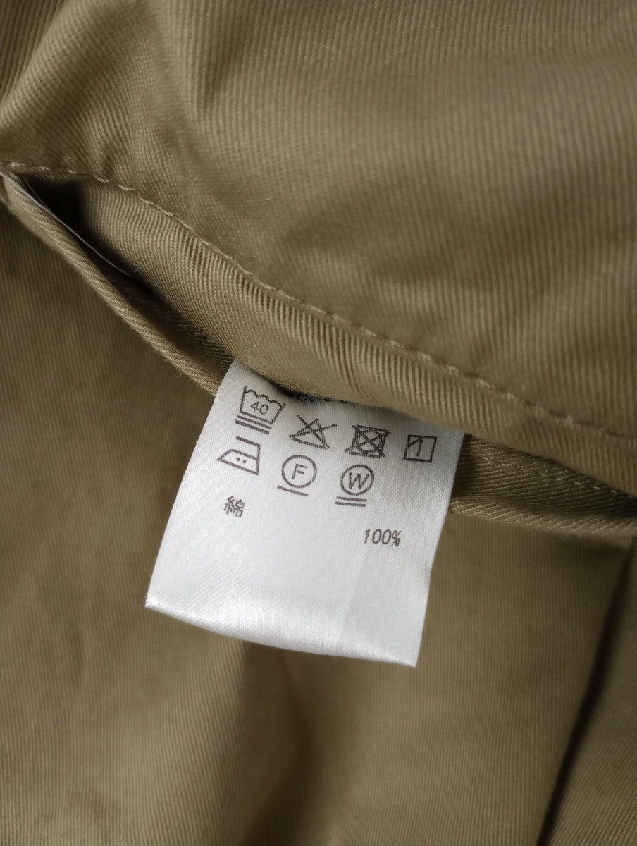 TRAVAIL MANUELトラヴァイユマニュアル コンパクトチノ 2タックワイドPTS パンツ ベージュ M  【中古】