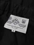 R&D.M.Co- オールドマンズテーラー リネン 麻 100％ ポケット ロング スカート 黒 ブラック M 【中古】