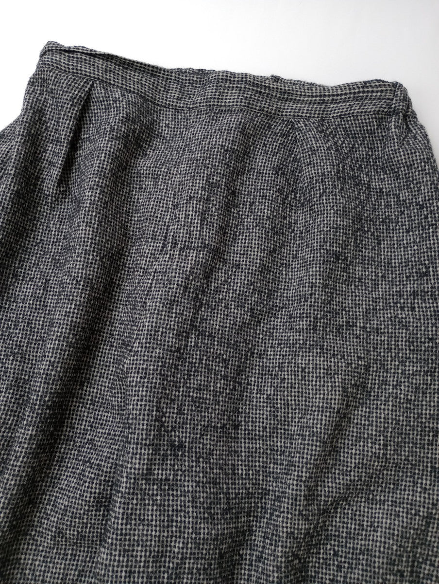 prit プリット コットン ウール サルエル イージーパンツ 白黒  【中古】