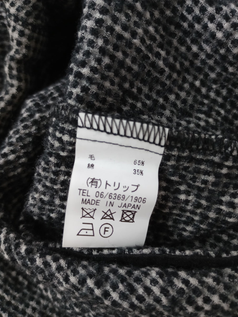 prit プリット コットン ウール サルエル イージーパンツ 白黒  【中古】