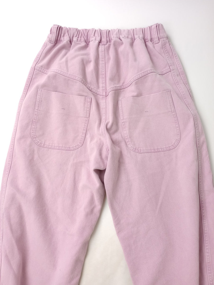 tumugu: ツムグ  コットン ツイル  パンツ  ワイド  ピンク  F 【中古】