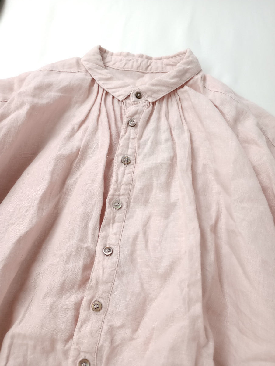 nest Robe ネストローブ リネン パフィー ブラウス  サクラ染め  トップス 【中古】
