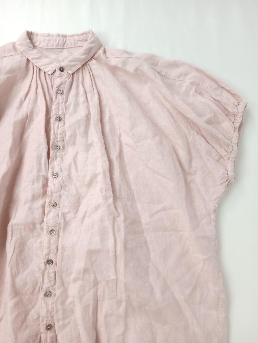nest Robe ネストローブ リネン パフィー ブラウス  サクラ染め  トップス 【中古】