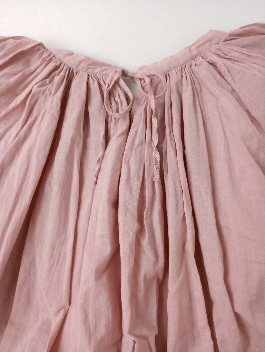 R&D.M.Co- オールドマンズテーラー GARMENT DYE GATHER SMOCK ギャザースモック ピンク ブラウス トップス 【中古】