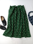 R&D.M.Co- オールドマンズテーラー ARTICHOKE  STRING  SKIRT アーティチョーク スカート グリーン【中古】