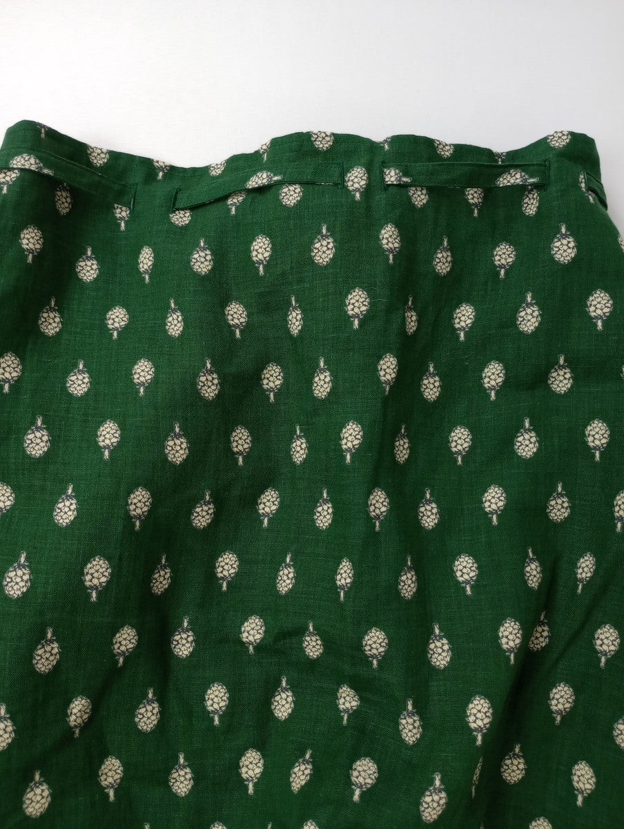 R&D.M.Co- オールドマンズテーラー ARTICHOKE  STRING  SKIRT アーティチョーク スカート グリーン【中古】
